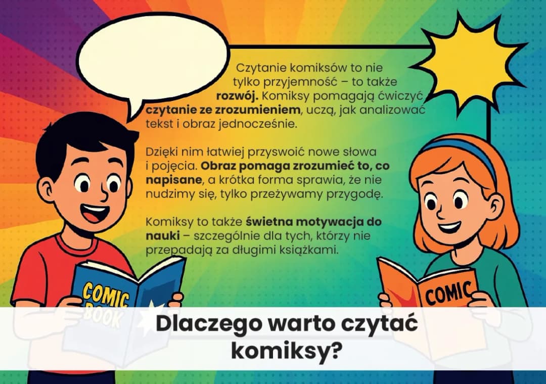 Dlaczego warto czytać komiksy? Odkryj ich niezwykłe korzyści